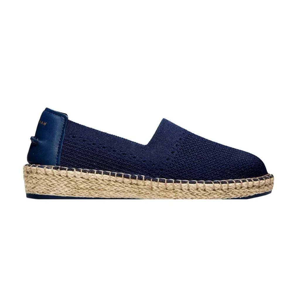 Cole Haan Women's Navy Blue Cloudfeel Stitchlite Espadrille Loafer Size 8.5 NWOT